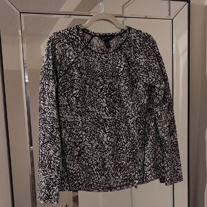 Athleta Monochrome Abstract Women's Blouse